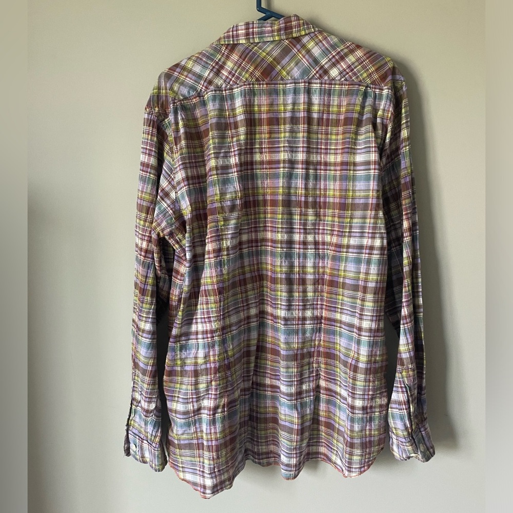 XL Men's Plaid Martin Gordon button down dress shirt. - Picture 4 of 4